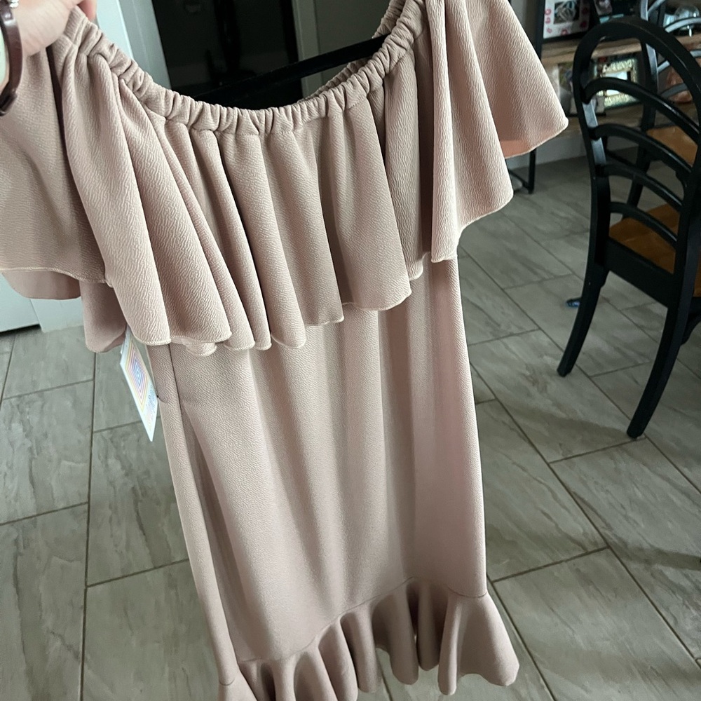 LuLa Roe neutral dress. Beige.